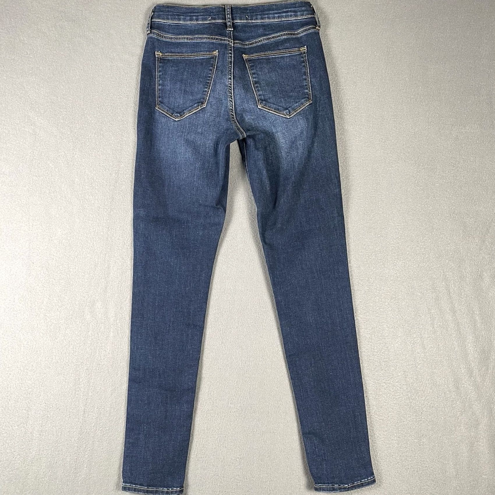 Gap Gap Easy Legging Womens 2/26R Blue Mid Rise Slim Straight Denim Jegging Preppy Size 26" / US 2 / IT 38 - 3 Thumbnail