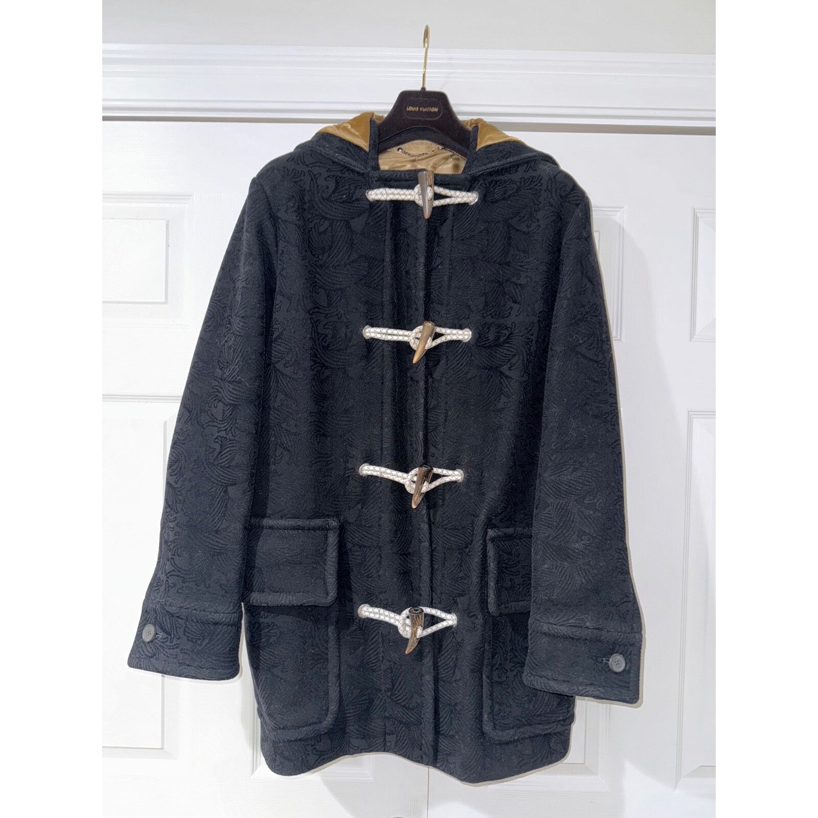 Louis Vuitton Louis Vuitton Kim Jones Nemeth Black Horn Coat Jacket 50 Size US M / EU 48-50 / 2 - 2 Thumbnail