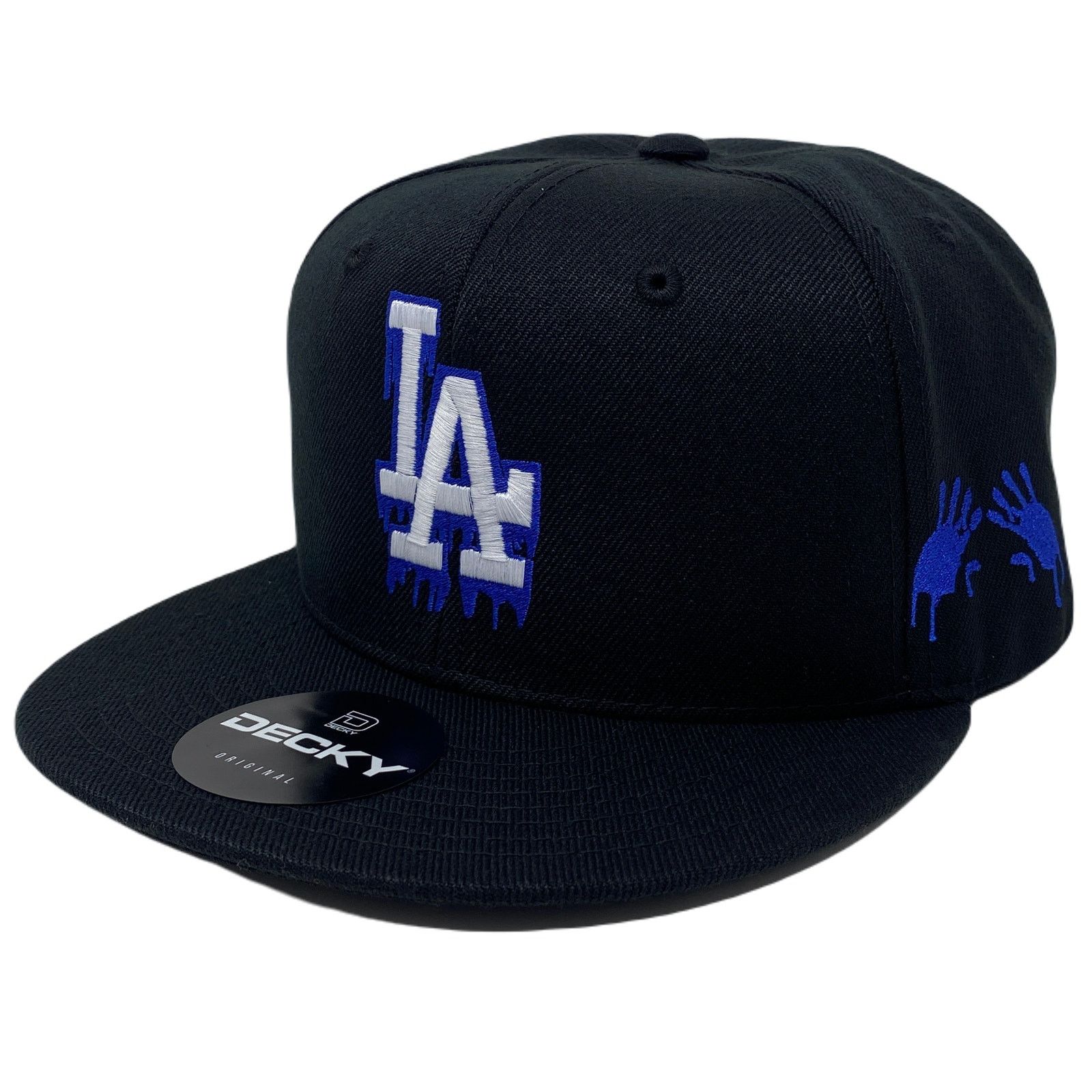 Other Los Angeles LA Drip (Blue) Bloody Hands Snapback Hat Size ONE SIZE - 3 Thumbnail