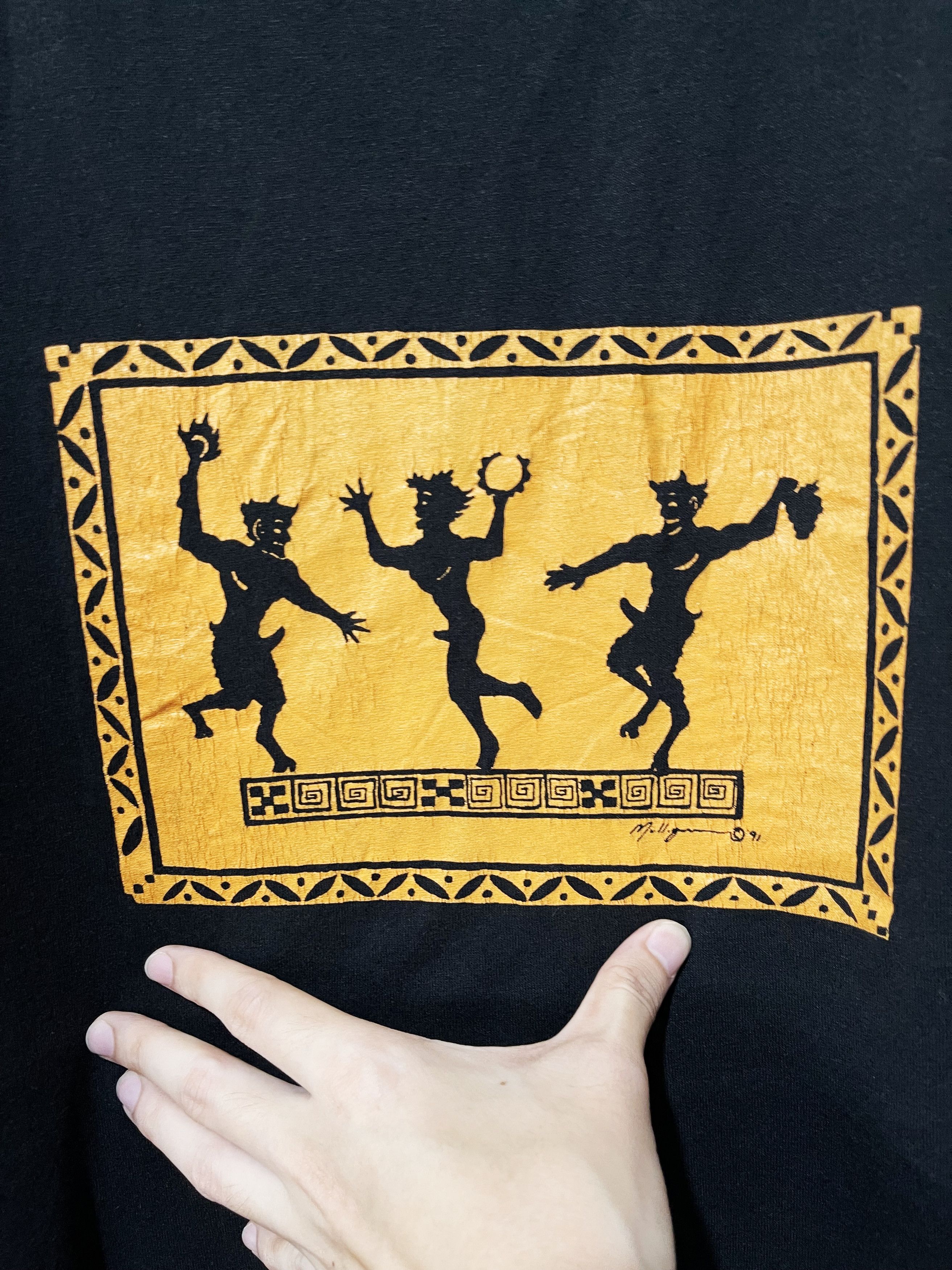 Vintage Vintage 90s Greek art Shirt Size US L / EU 52-54 / 3 - 2 Thumbnail