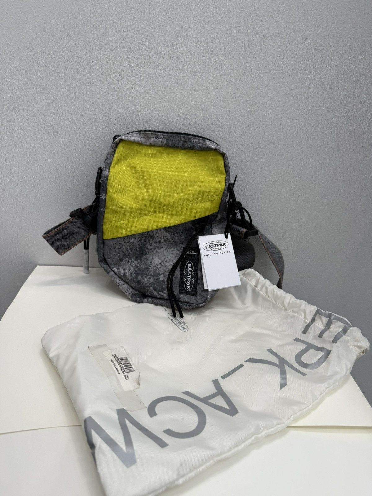 A Cold Wall x Eastpak Multilogo Stripe Crossbody Bag in Grey, Men's