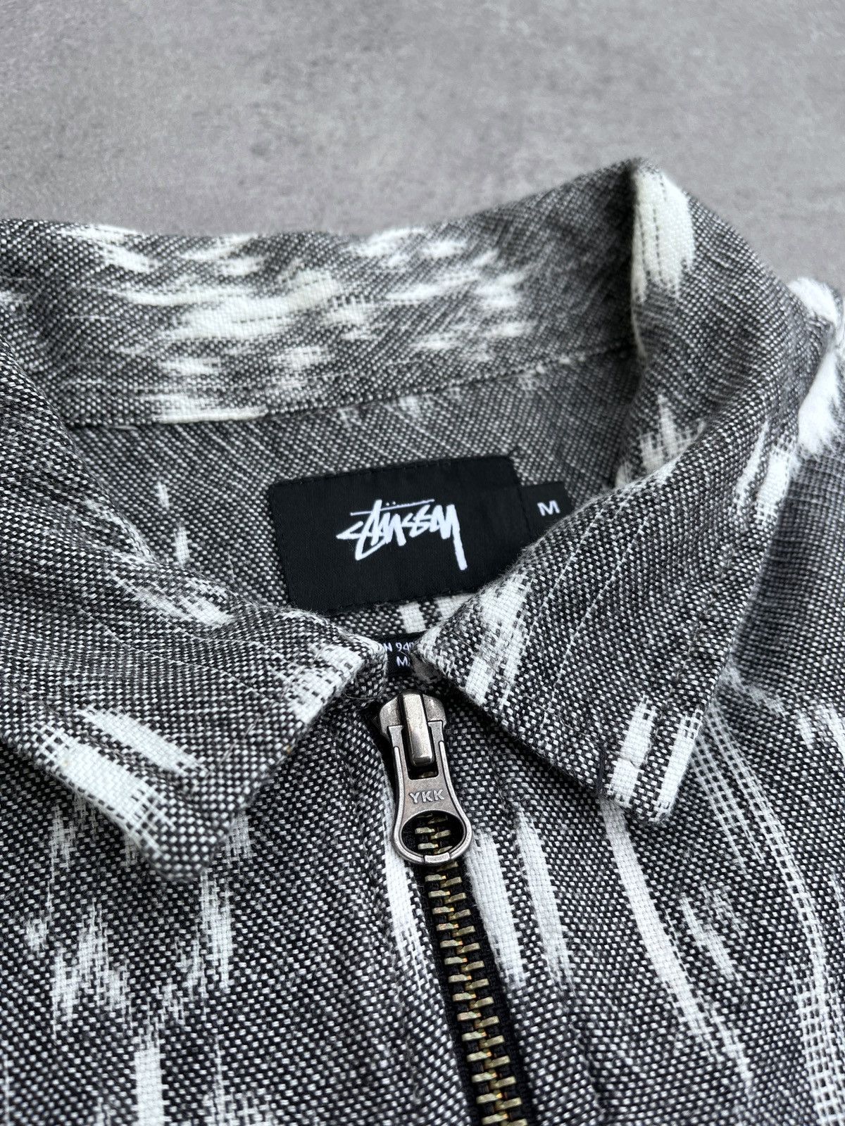 Stussy × Vintage Vintage STUSSY 1/2 Zip Aztec Ethnic Shirt Cotton Size US M / EU 48-50 / 2 - 6 Thumbnail