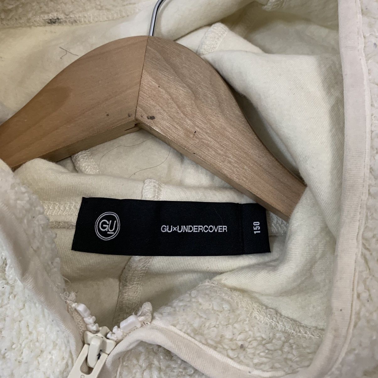 GU × Undercover Gu x Undercover Fleece Hooded Long Jacket Size XS / US 0-2 / IT 36-38 - 12 Thumbnail