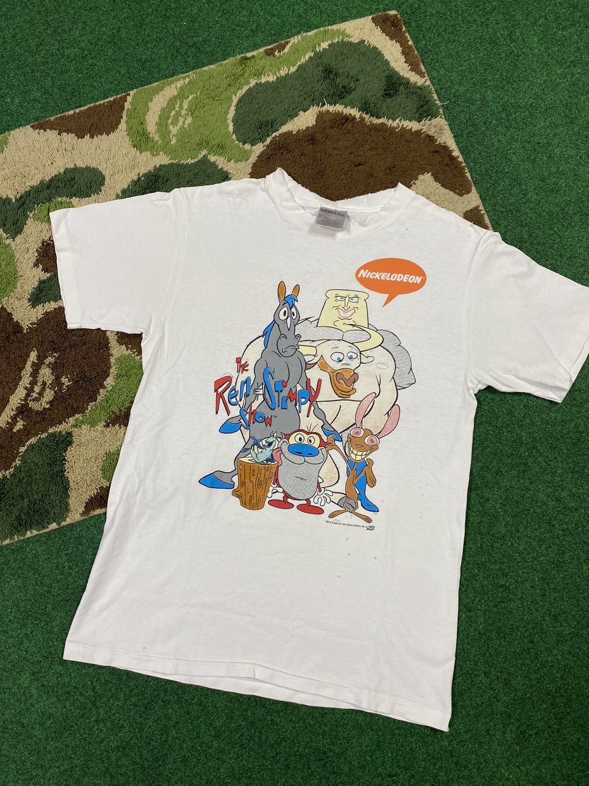 Vintage 90’s Vintage Ren & Stimpy Nickelodeon Tee Shirt Medium Size US M / EU 48-50 / 2 - 3 Thumbnail