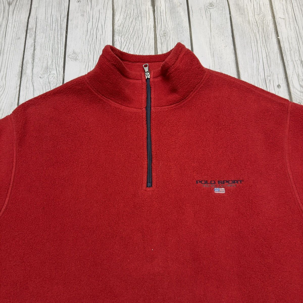 Polo Ralph Lauren × Vintage Vintage Polo Sport fleece sweatshirt Size US XL / EU 56 / 4 - 3 Thumbnail