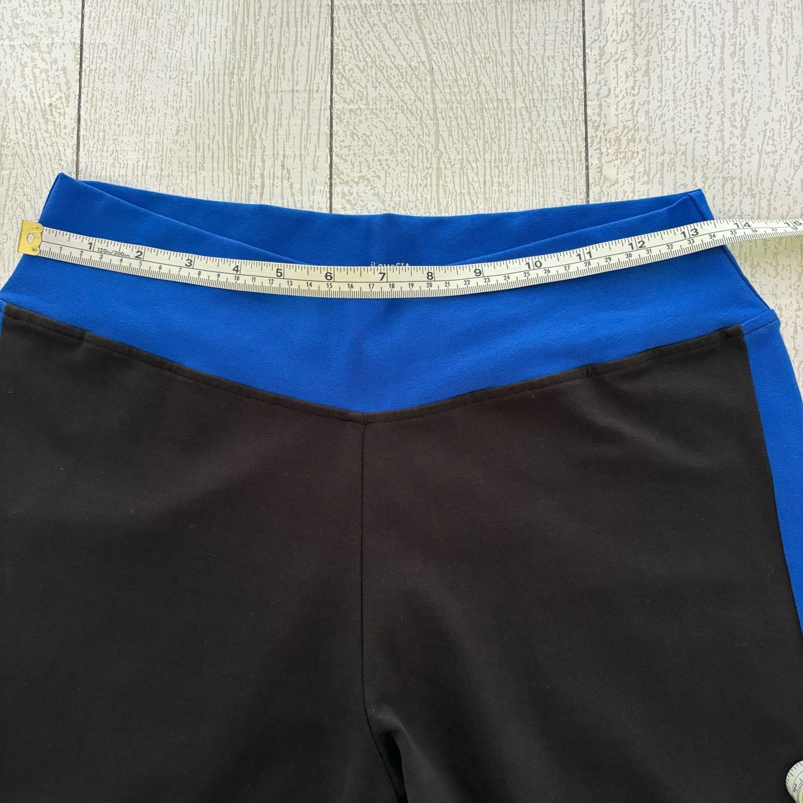 Other iLoveSia Black Blue Capri Leggings XL NWT Athletic Size 27" / US 4 / IT 40 - 5 Thumbnail