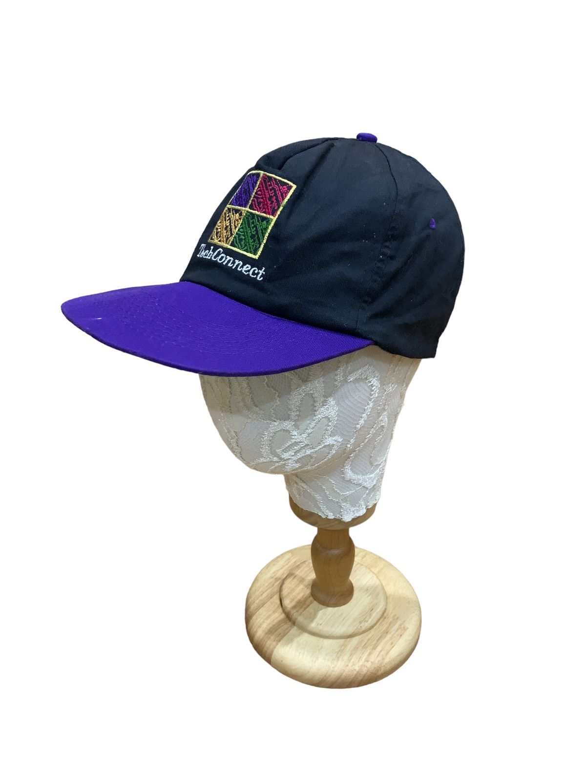 Apple VTG 1990s TECH CONNECT IBM SNAPBACK CAP HAT Size ONE SIZE - 2 Thumbnail