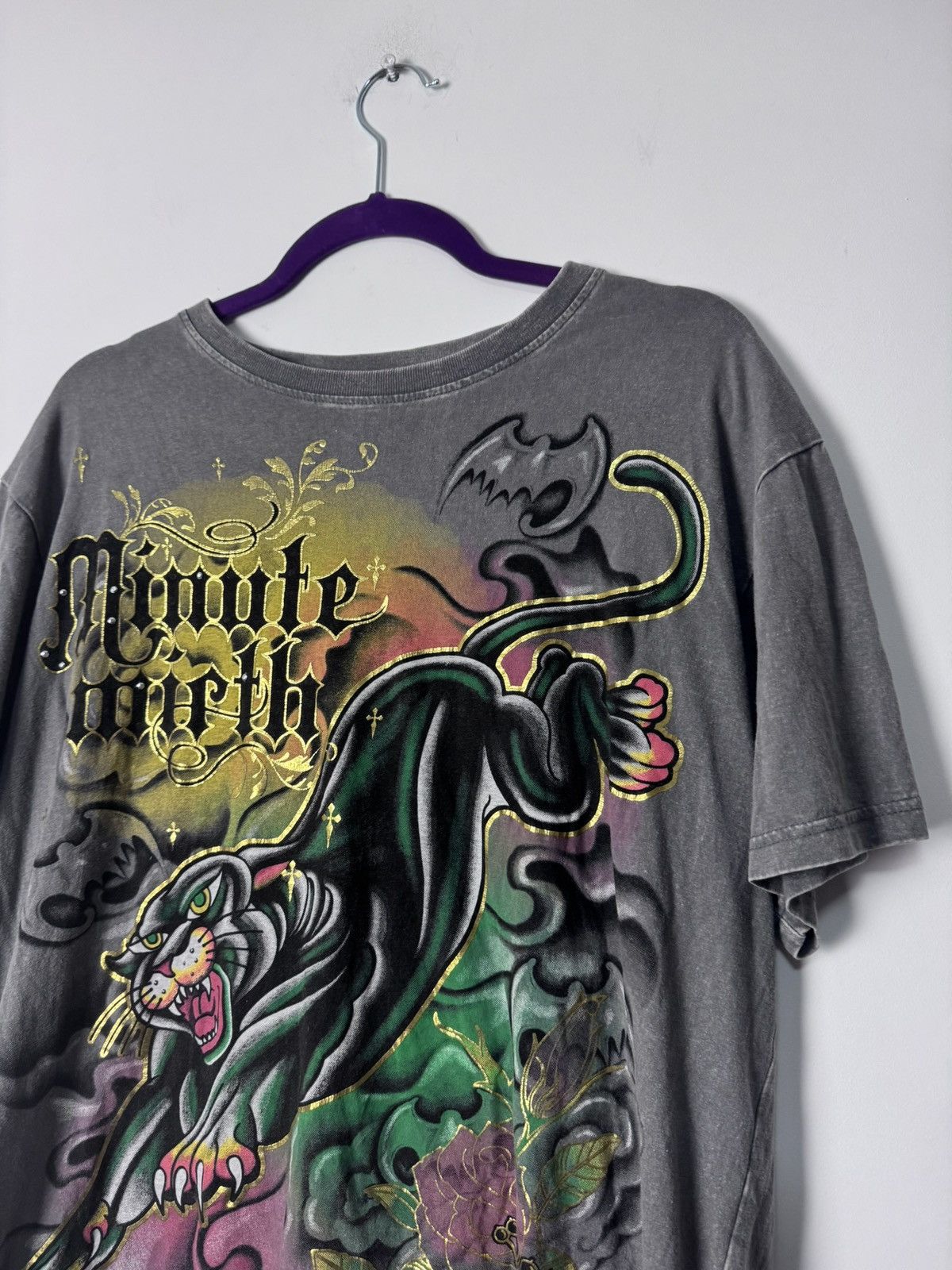 Vintage Y2K Minute Mirth Panther Graphic Tee Size US L / EU 52-54 / 3 - 3 Thumbnail