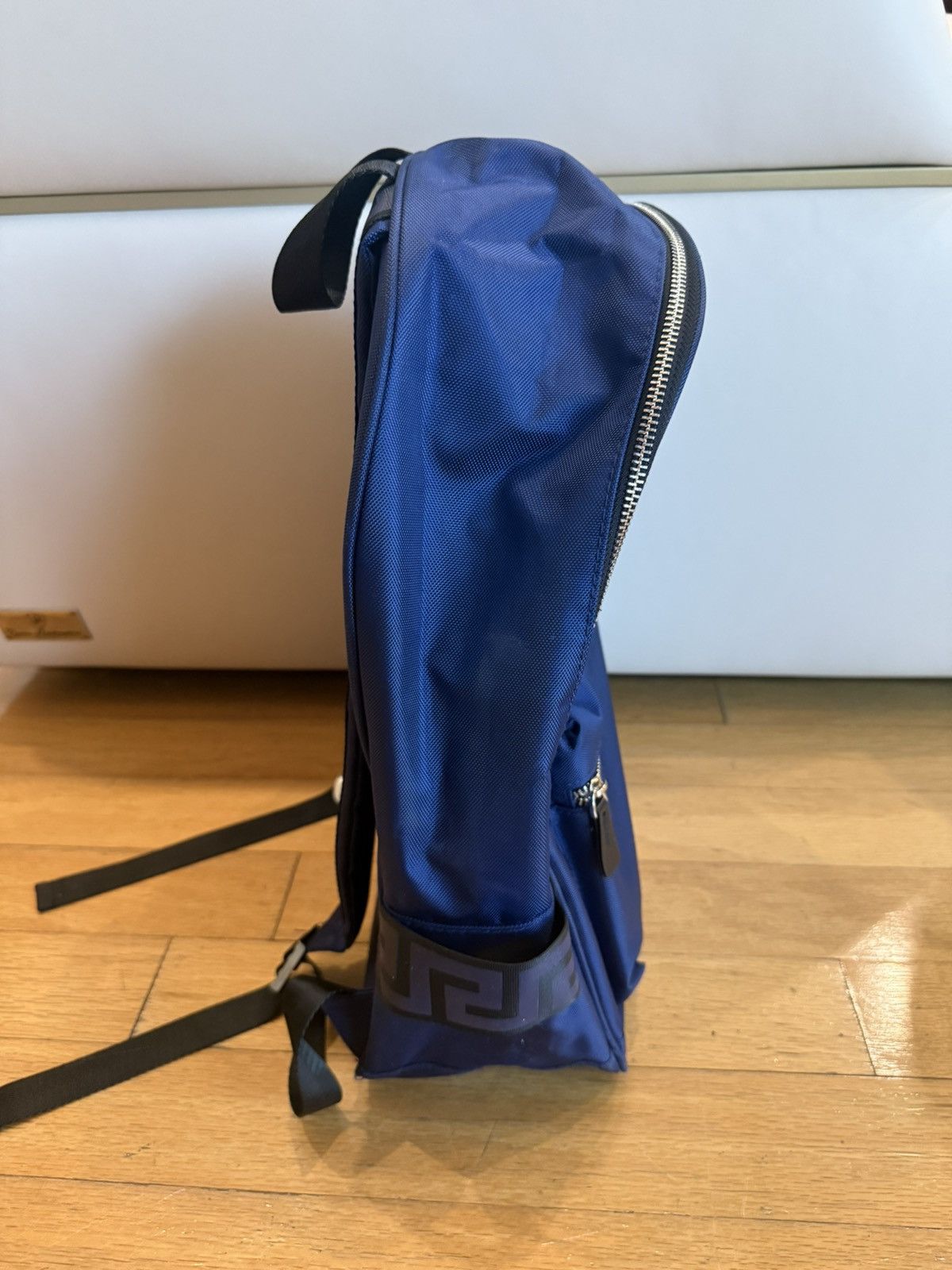 Versace Versace Canvas Backpack Navy Blue Size ONE SIZE - 4 Thumbnail