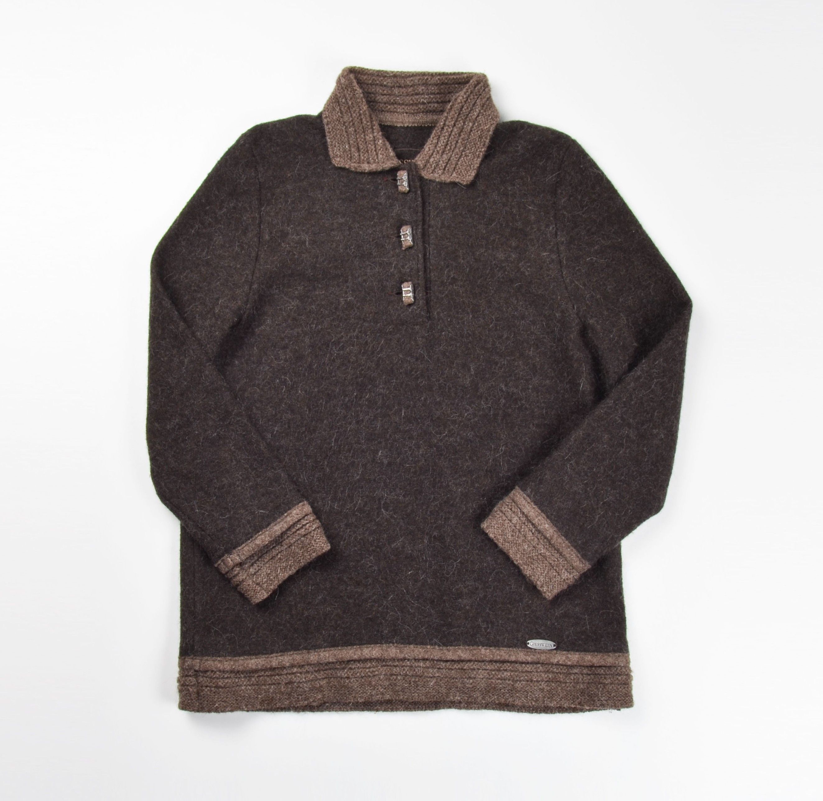 GIESSWEIN Vintage Giesswein Wool Alpaka Blend Button Front Sweater Size M / US 6-8 / IT 42-44 - 4 Thumbnail