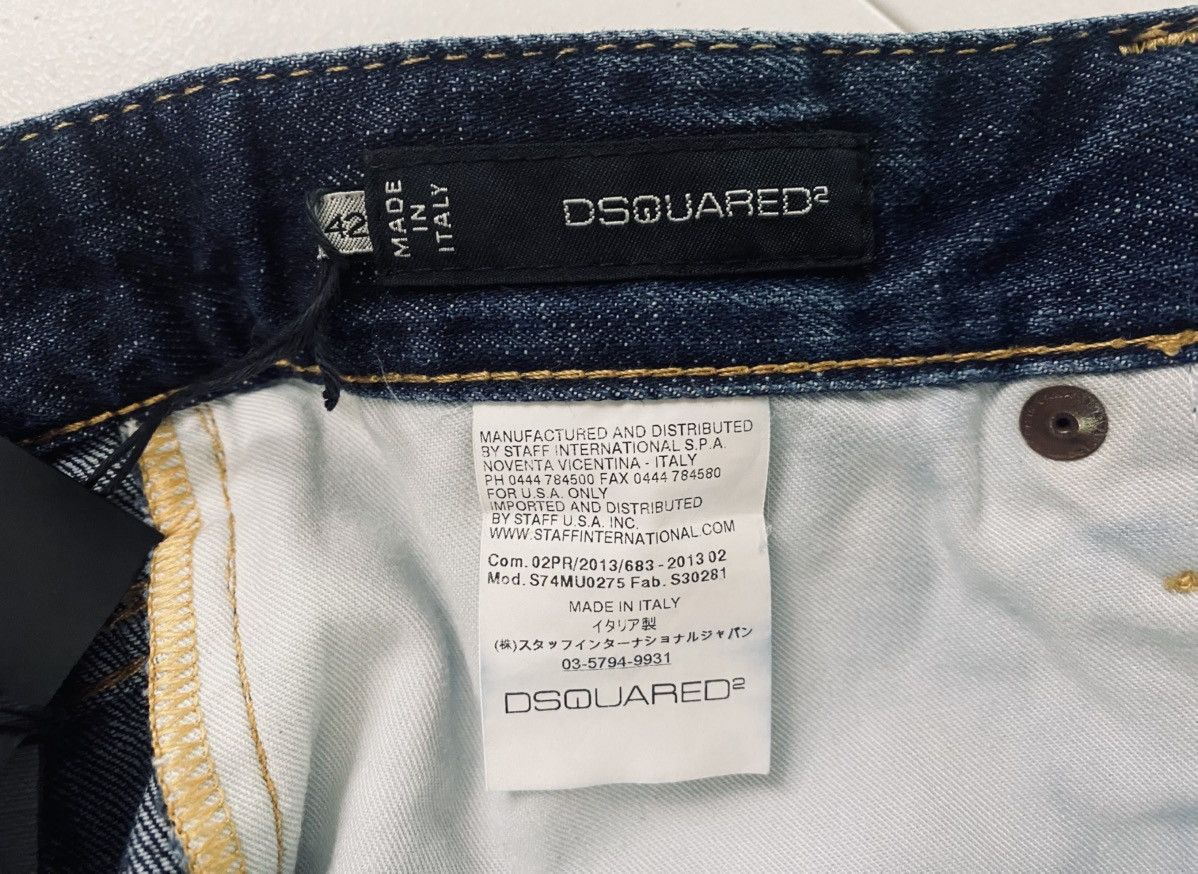 Dsquared2 Dsquared2 Marine Light Distress Denim Shorts 42 NWT Size 28" / US 6 / IT 42 - 2 Thumbnail