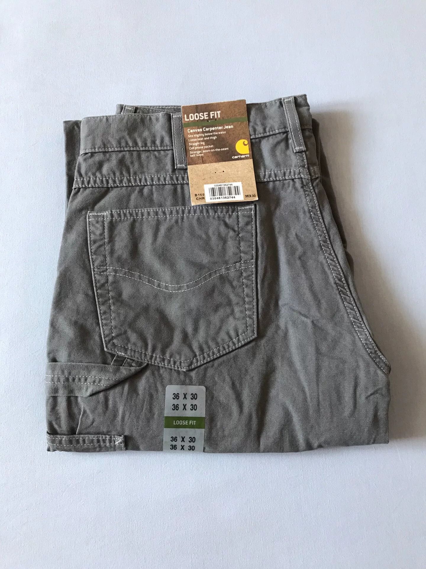 Carhartt Carhartt B159 Charcoal Canvas Work Pants W36L30 Size US 36 / EU 52 - 1 Thumbnail