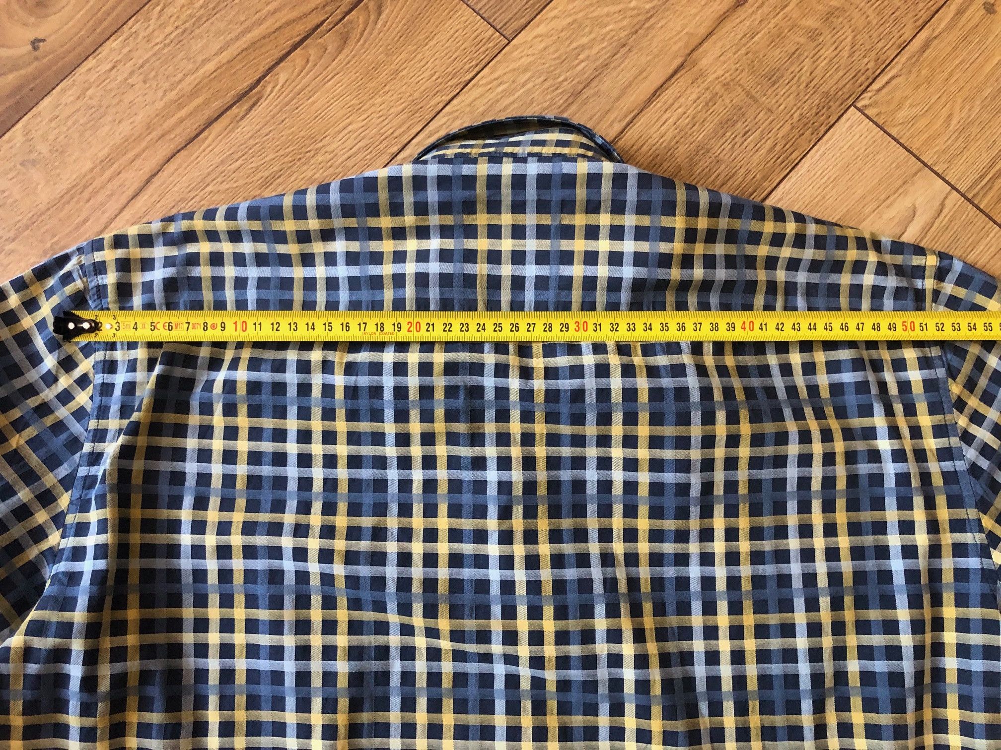 Other Men's shirt checkered blue-yellow 2XL/3XL Lerros Size US XXL / EU 58 / 5 - 6 Thumbnail