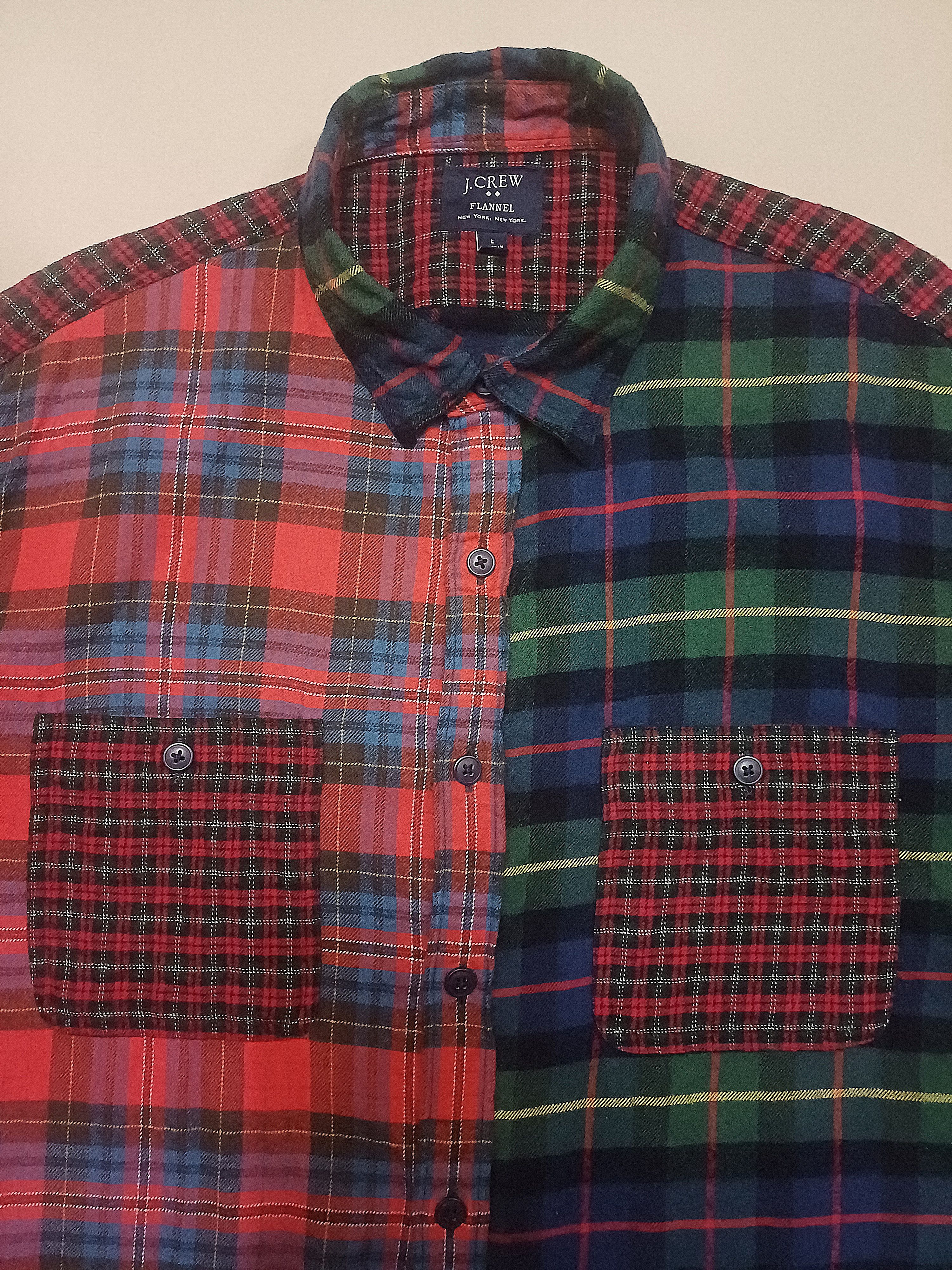 J.Crew Awesome J. Crew Patchwork Flannel Size US L / EU 52-54 / 3 - 2 Thumbnail
