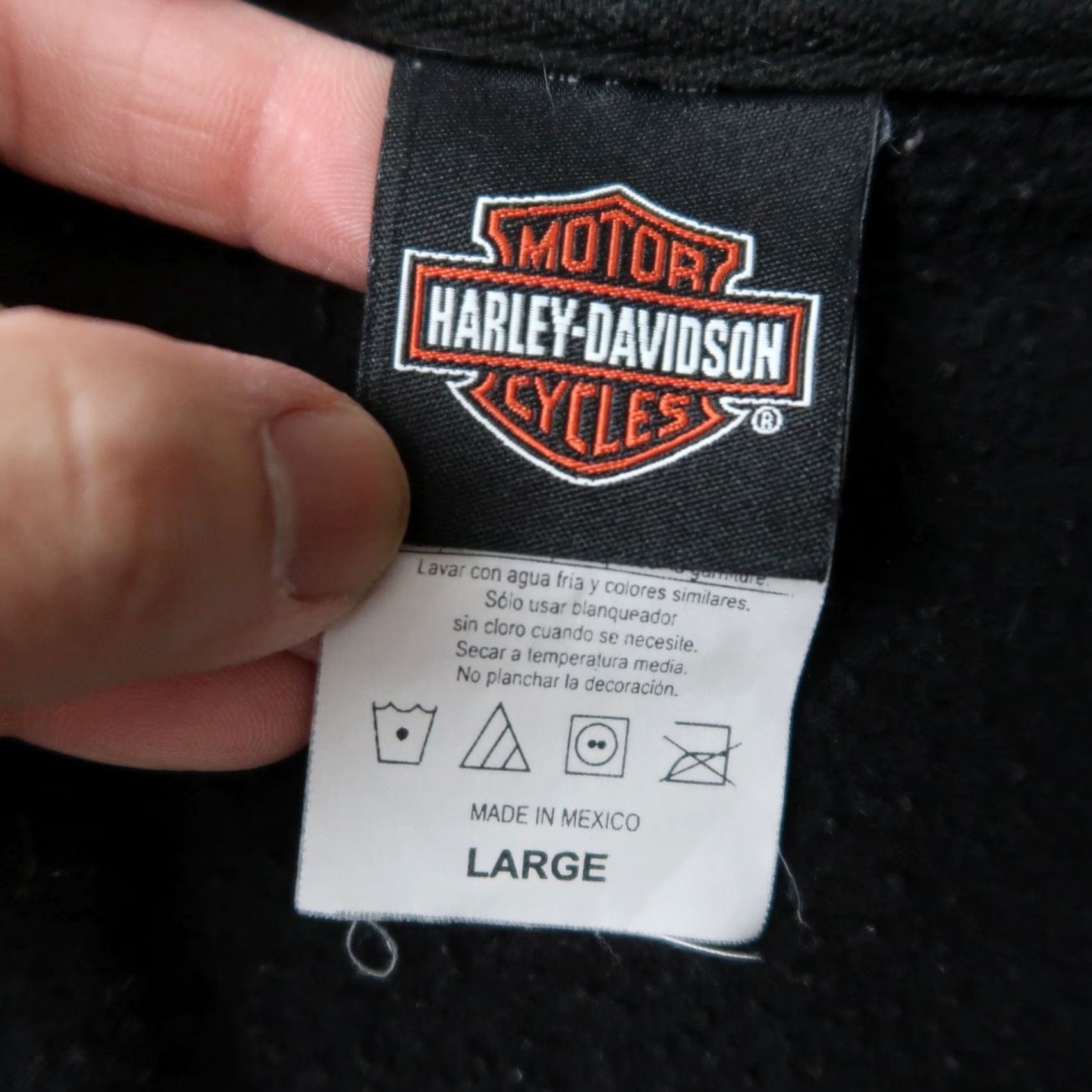 Harley Davidson Vintage Harley-Davidson Jacket Mens L Black Full Zip Skull Graphic Print Y2K Size US L / EU 52-54 / 3 - 6 Thumbnail
