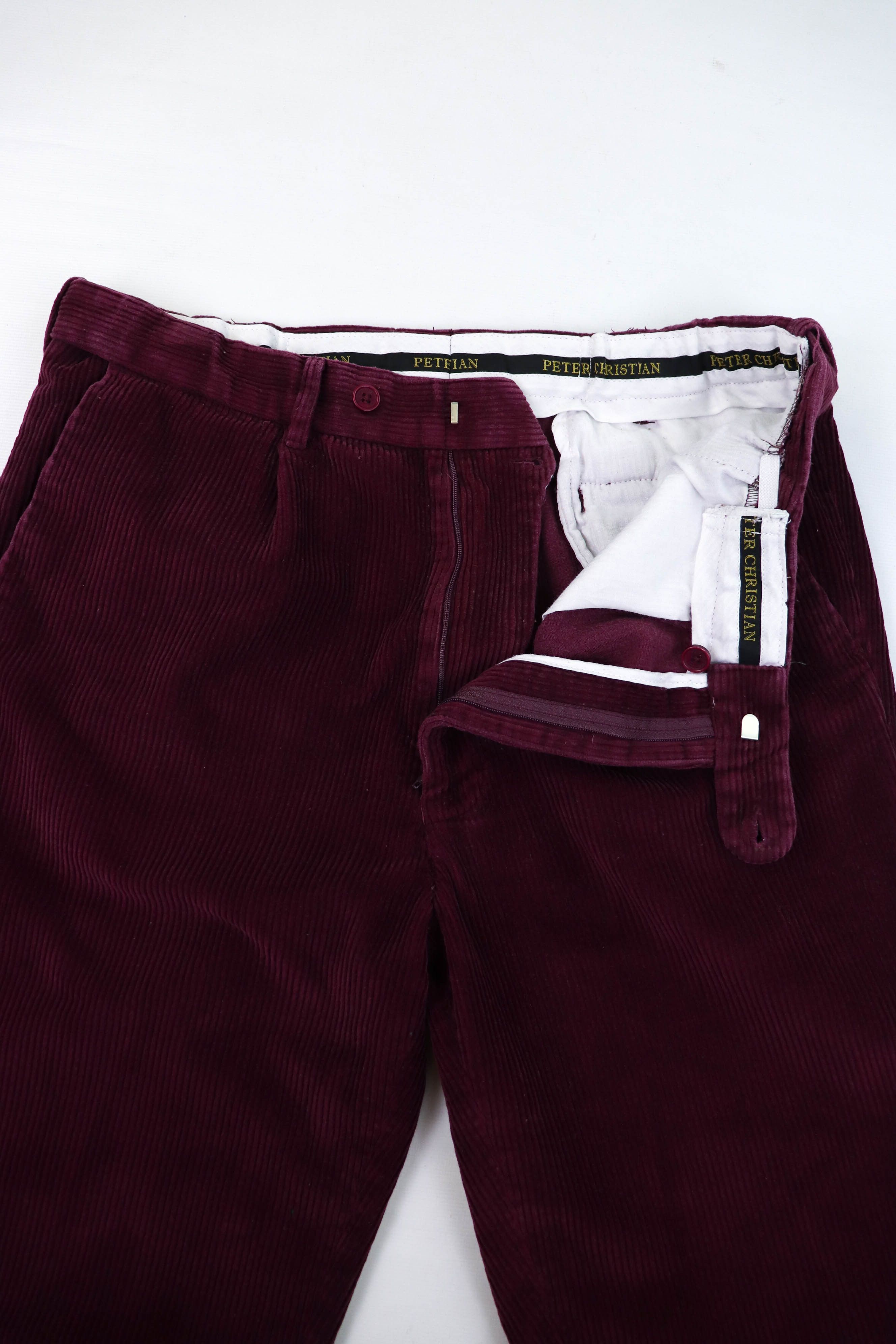 Vintage Peter Christian Gentlemen Outfitters Wine Red Corduroy Pants Size US 32 / EU 48 - 9 Thumbnail