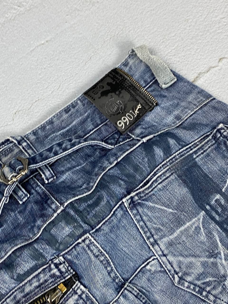 Japanese Brand × Jean Y2k Baggy Cargo Pants Denim Baggy Jeans Trousers Size US 32 / EU 48 - 12 Thumbnail