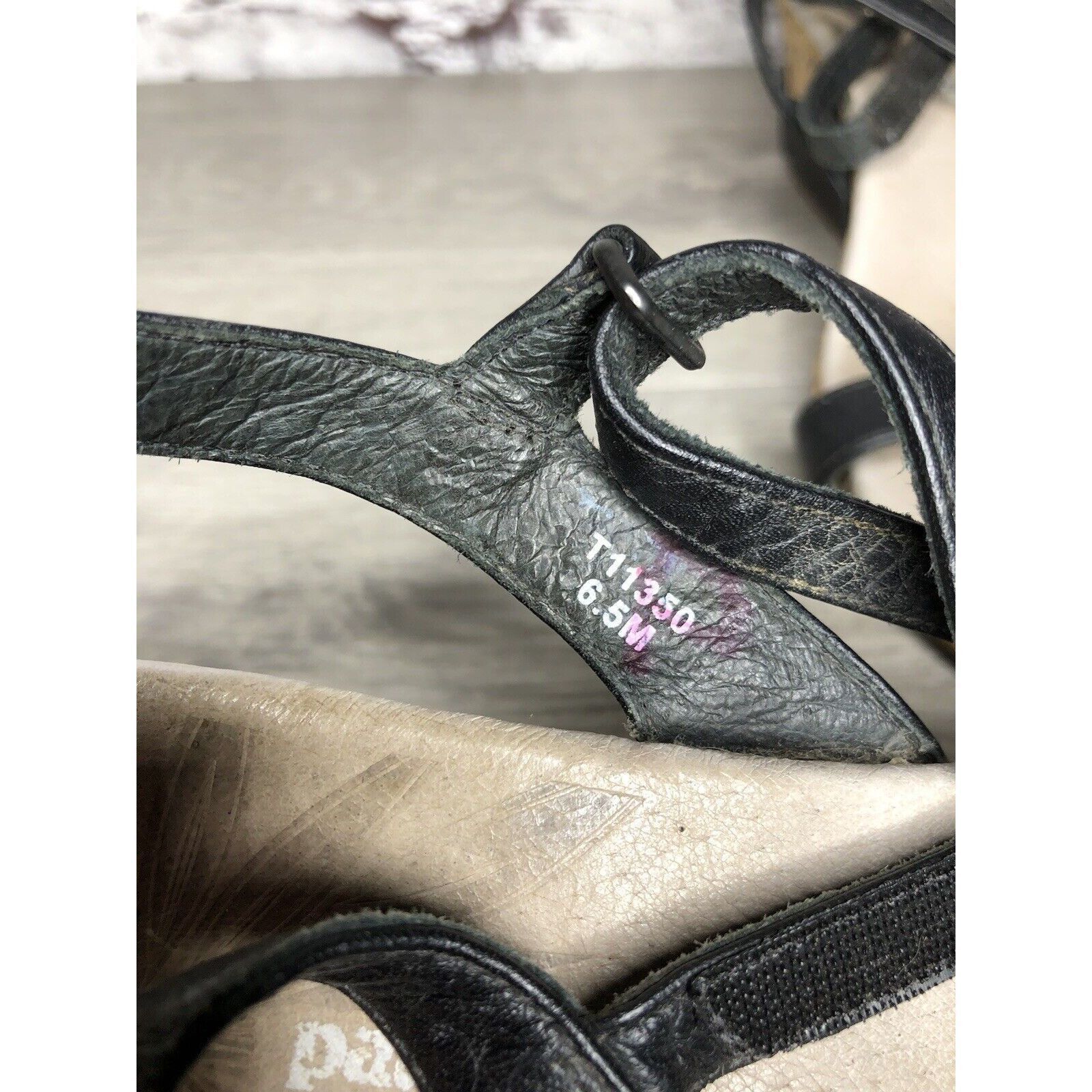 Patagonia Patagonia Black Leather Ankle Strap Cork Wedge Sandals Women Size US 6.5 / IT 36.5 - 12 Thumbnail