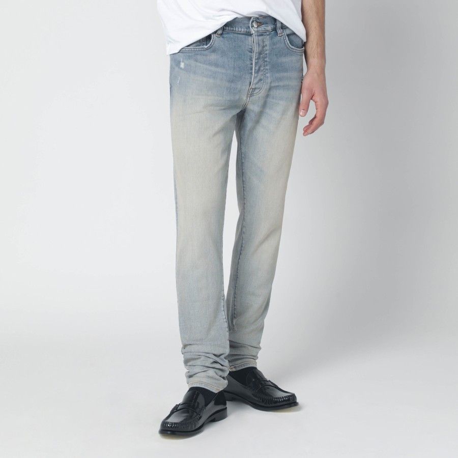 Amiri o1d2blof0226 Skinny Jeans in Light Blue Size US 33 - 1 Thumbnail