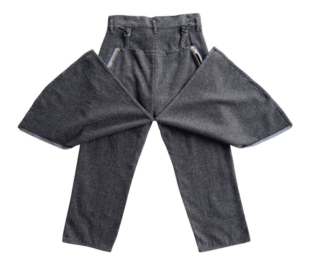Japanese Brand Highwaist Baggy Layered Yohji Yamamoto Style Trousers Size US 33 - 5 Thumbnail