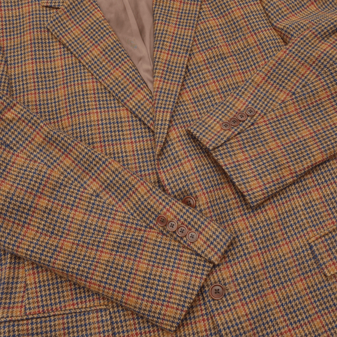 Brooks Brothers Brooks Brothers Tweed Wool Cashmere Brown Checks Blazer XL Size 46R - 6 Thumbnail