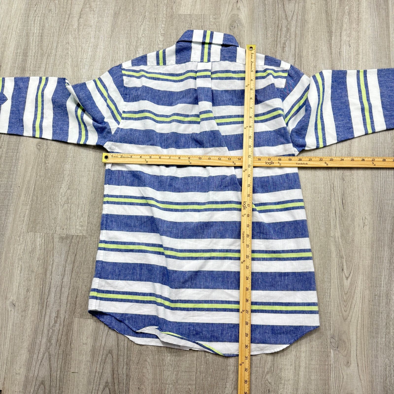 Vineyard Vines Vineyard Vines Shirt Men's Medium Blue White Green Striped Size US M / EU 48-50 / 2 - 6 Thumbnail