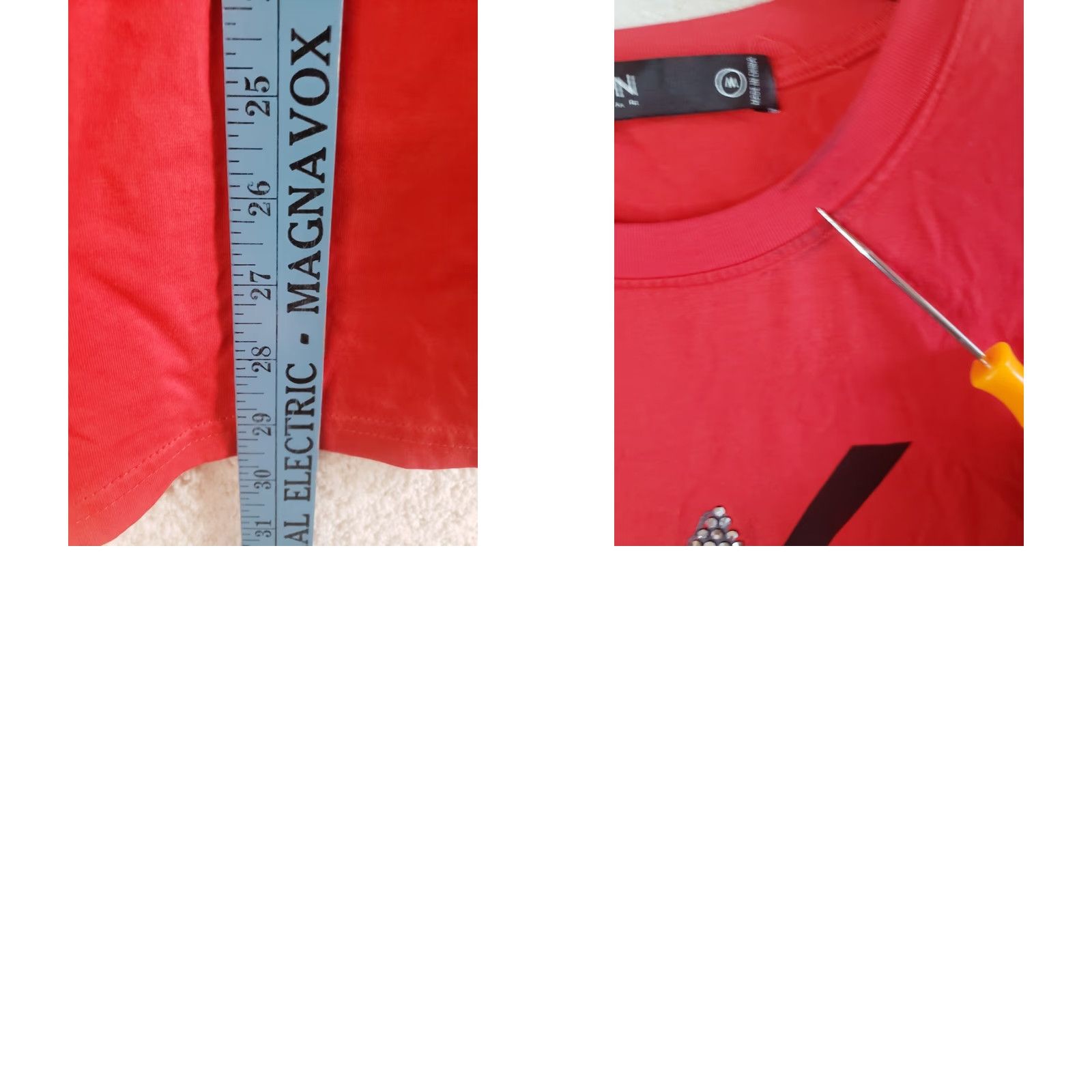 Alife VINTAGE Hudson Outerwear YSL T-Shirt Men M Red Rhinestone Snake Short Sleeve Tee Crew Neck Rhinestone YSL 90s Theme Mens Size US M / EU 48-50 / 2 - 9 Thumbnail