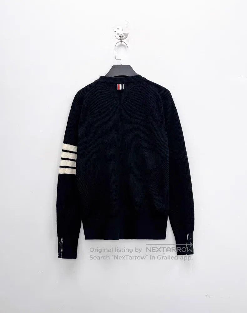 Thom Browne Thom Browne Black Retro Stripe Knit Cardigan Size US S / EU 44-46 / 1 - 2 Thumbnail