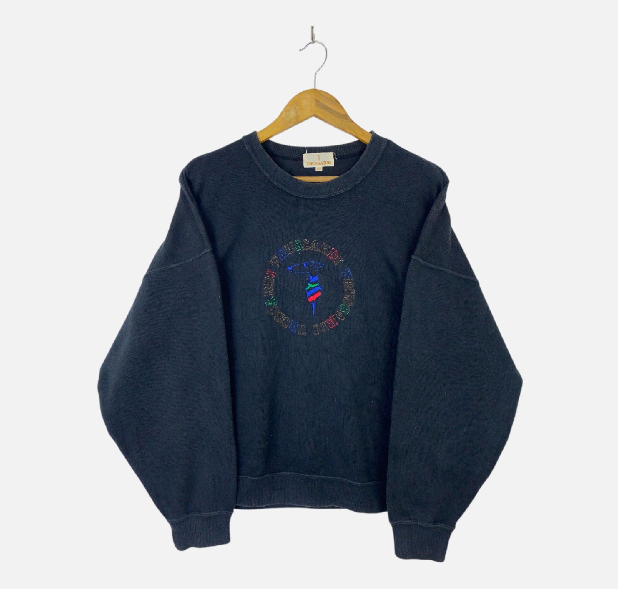 Trussardi Vintage Trussardi Pullover Crewneck Sweatshirt SH0490 Size US XXS / EU 40 - 1 Thumbnail