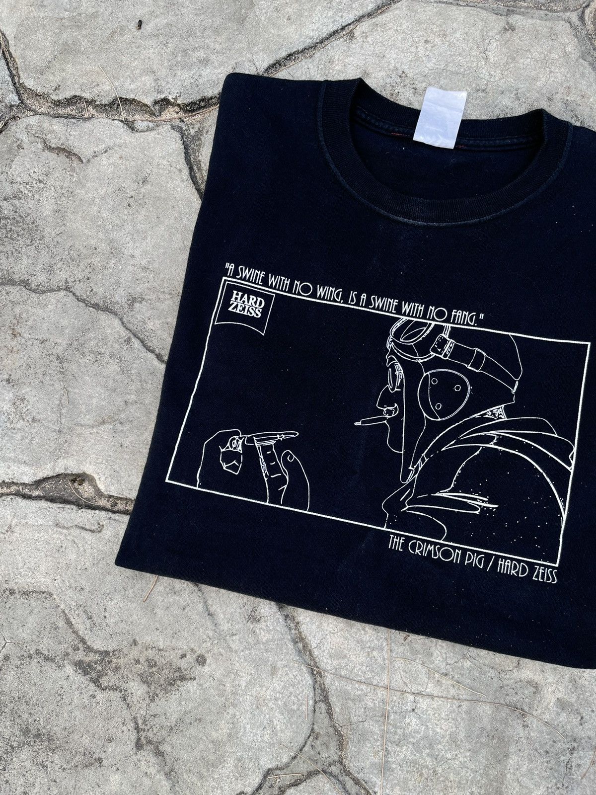 Band Tees × Vintage 00S PORCO ROSSO ANIME TEE Size US M / EU 48-50 / 2 - 5 Thumbnail