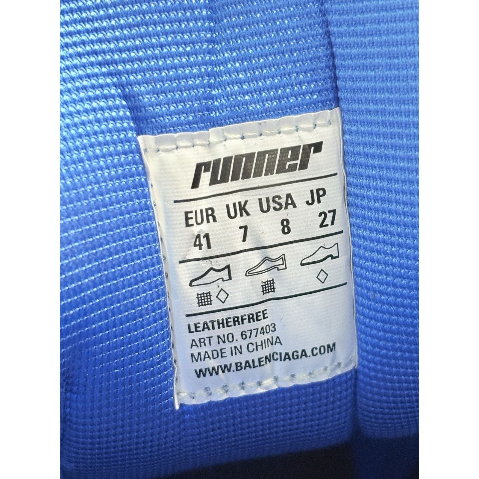 Balenciaga Balenciaga Runner ' Blue Orange Black ' | NEW! Size US 8 / EU 41 - 14 Thumbnail
