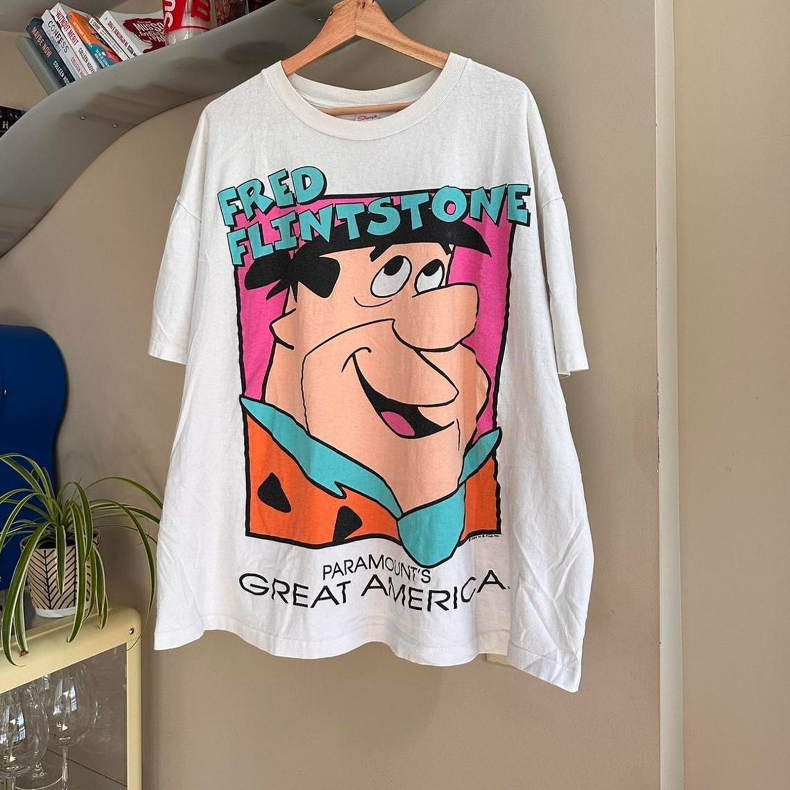 Cartoon Network × Vintage Vintage 1994 Fred Flintstone Cartoon Shirt Size US XXL / EU 58 / 5 - 1 Thumbnail
