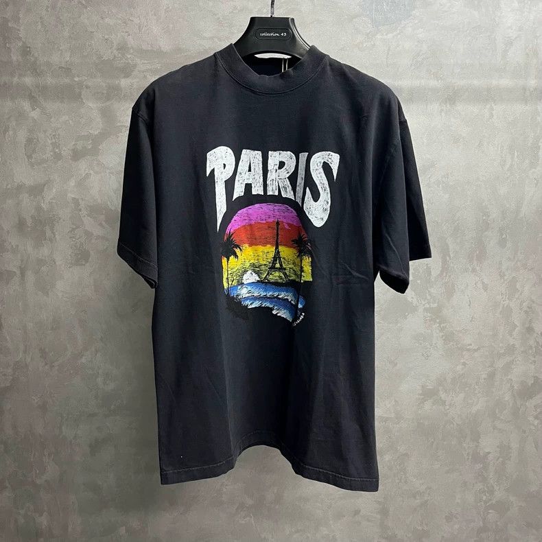 Balenciaga Balenciaga Black monogrammed architectural print crew neck Size US S / EU 44-46 / 1 - 1 Thumbnail