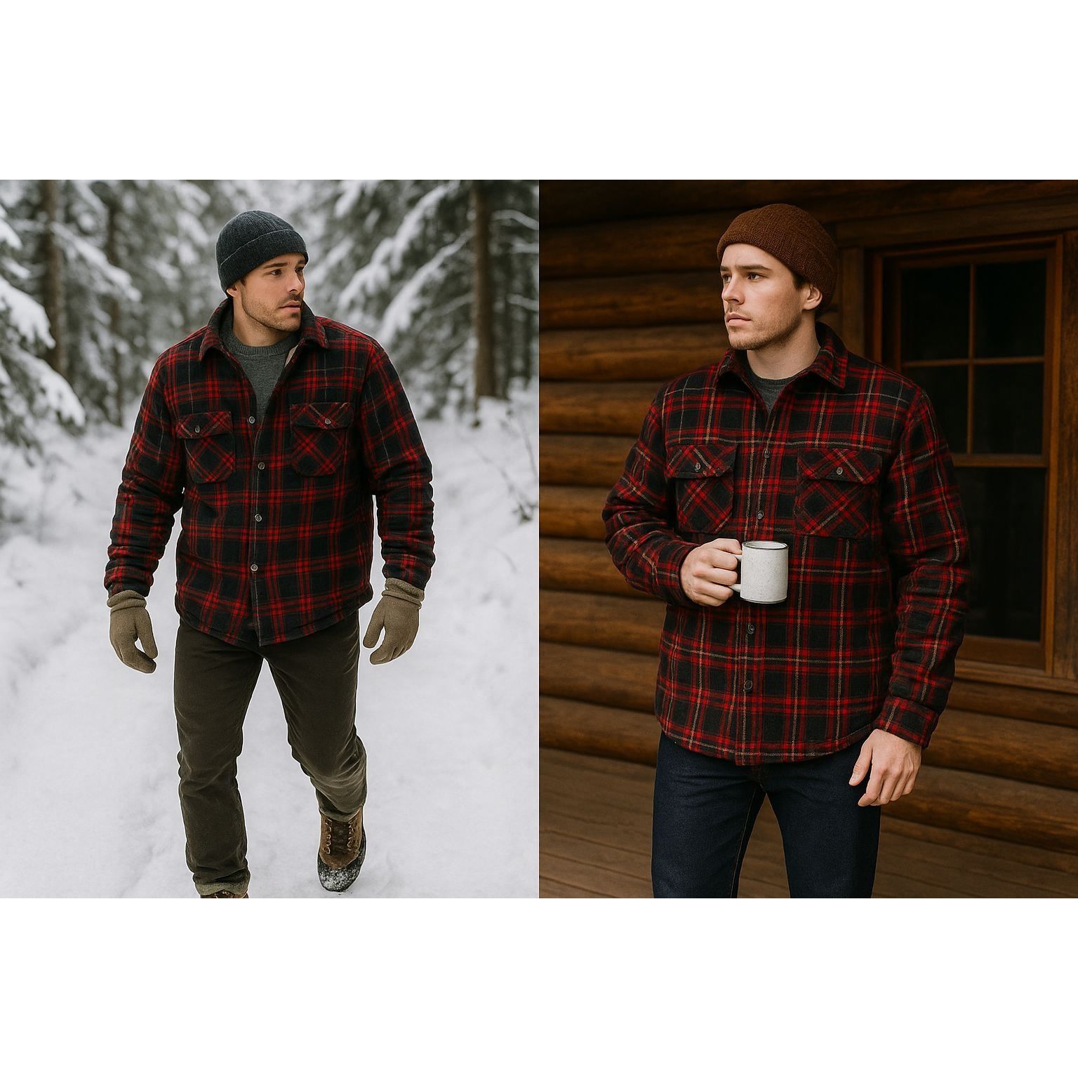 Big Mac Big Mac Men Sherpa-Lined 2XLT Flannel Jacket Red/Black VTG A Size US XXL / EU 58 / 5 - 1 Thumbnail
