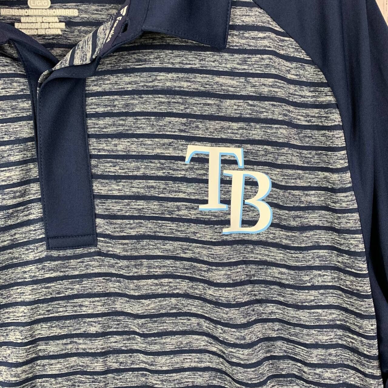 MLB Tampa Bay Rays MLB Large Fanatics Casual Polo Shirt Blue Size US L / EU 52-54 / 3 - 3 Thumbnail