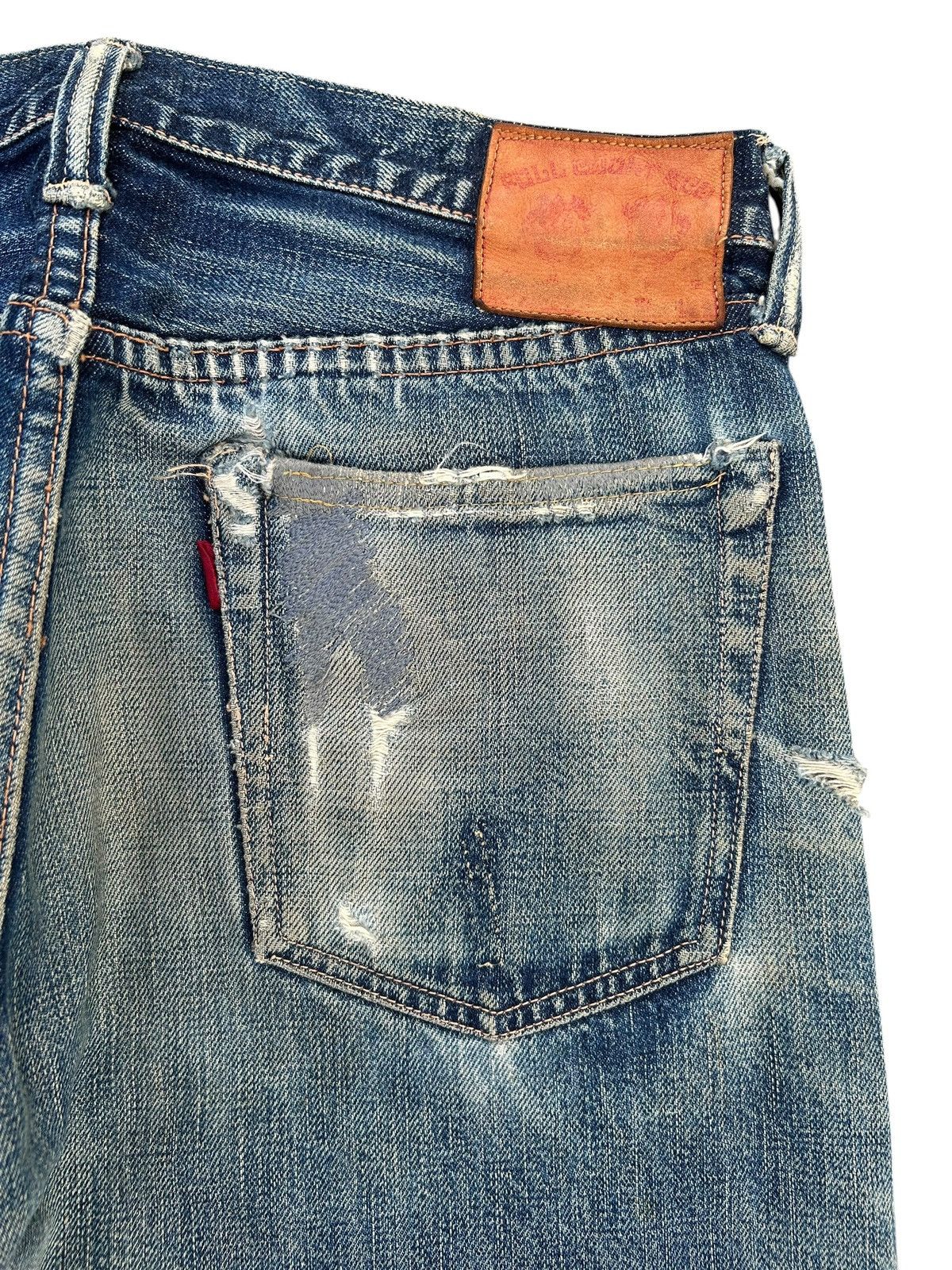 Kapital Vintage Full Count Selvedge Distressed Repair Denim Jeans Size US 30 / EU 46 - 16 Thumbnail