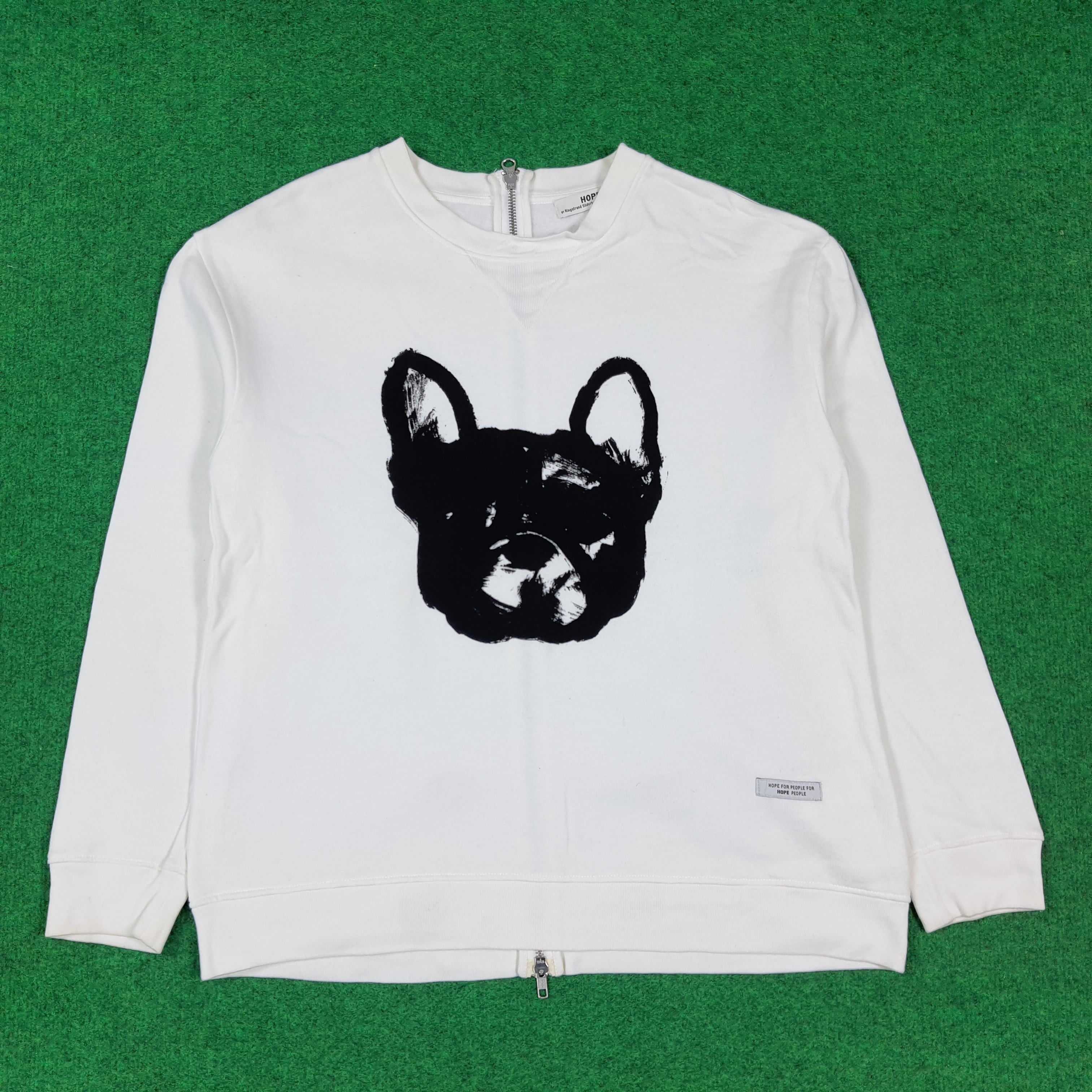 Hope Vintage HOPE Sthlm Back Zip Bulldog Sweatshirt C295N17 Size S / US 4 / IT 40 - 1 Thumbnail