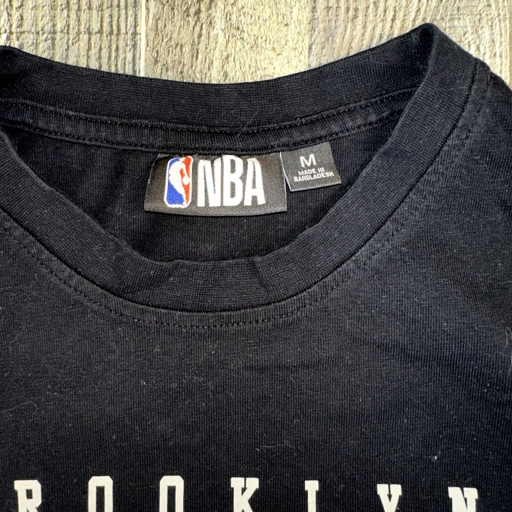 Primark BROOKLYN NETS T-Shirt - Men Medium Black 100% Cotton Short Sleeve Crew Neck Logo NBA Primark Shirt Size US M / EU 48-50 / 2 - 4 Thumbnail