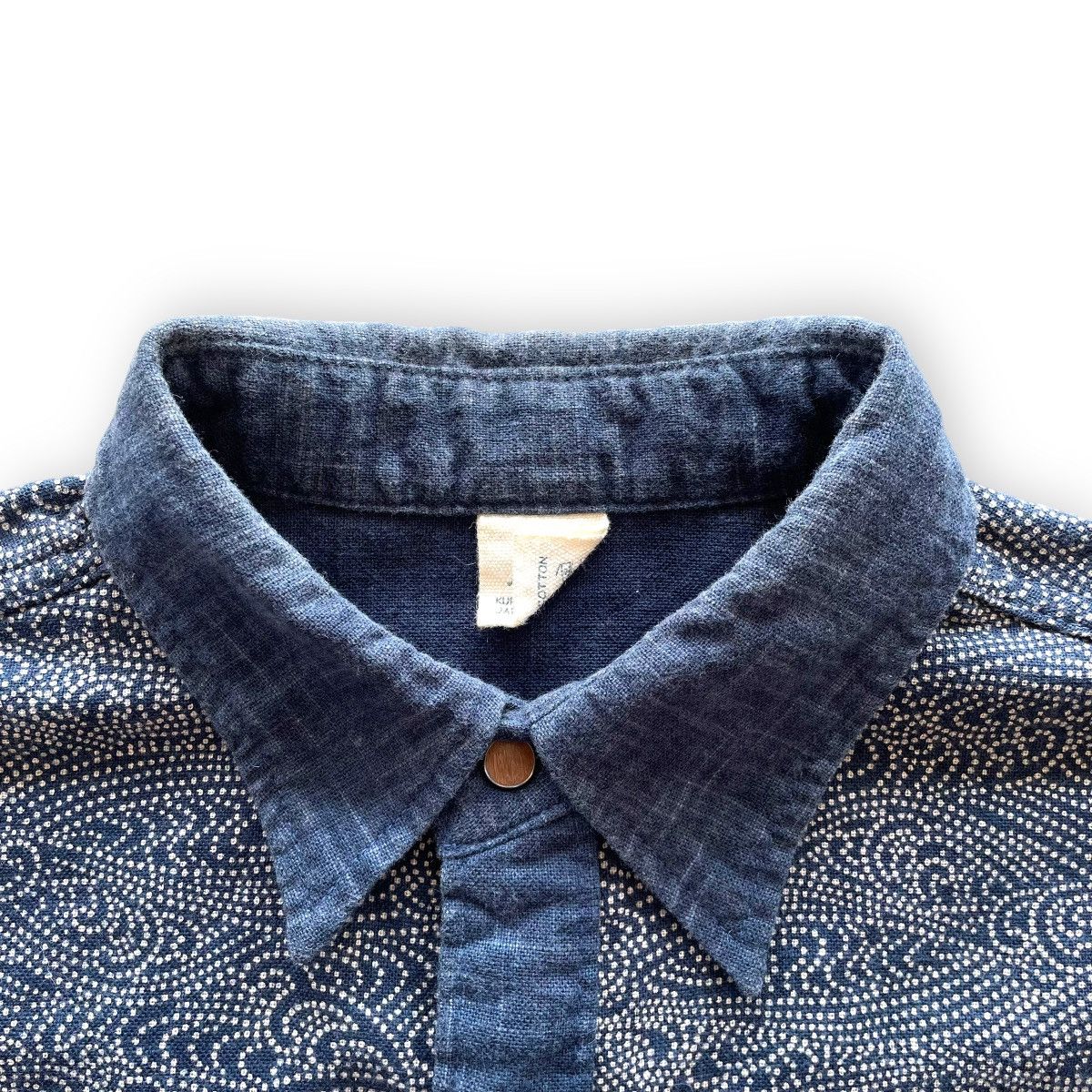 Eternal × Indigo × Japanese Brand Eternal Kurashiki Kojima Indigo Button Up Shirt Size US L / EU 52-54 / 3 - 6 Thumbnail