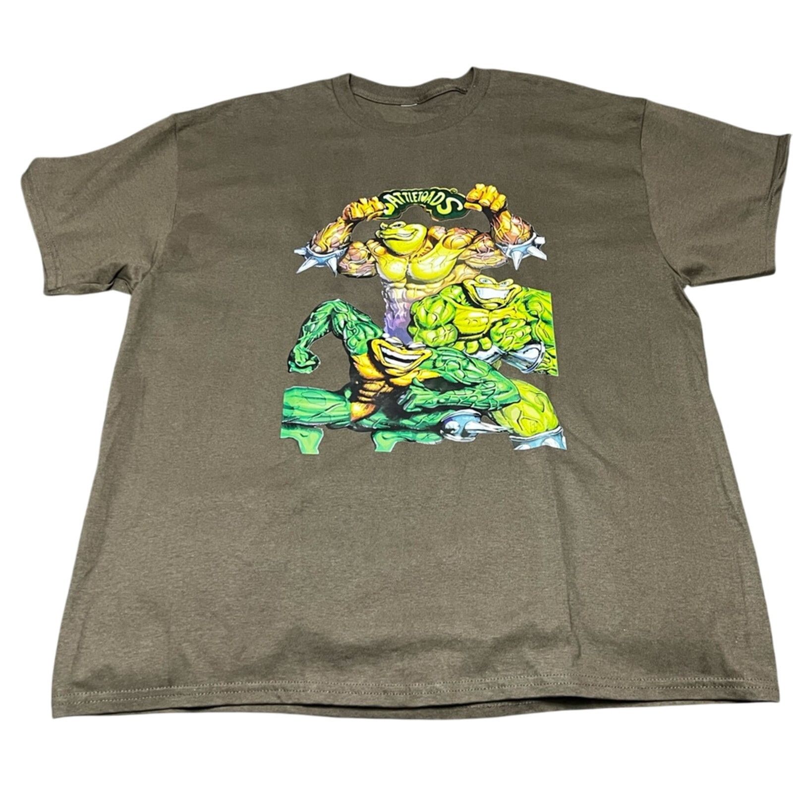 G2000 Retro NES Game Battletoads Graphic Military Green Shirt NWOT Size US XL / EU 56 / 4 - 1 Thumbnail