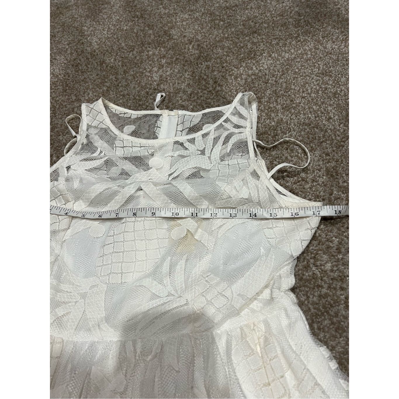 Anthropologie Maeve Anthropologie white dress size 10 Size L / US 10 / IT 46 - 8 Thumbnail