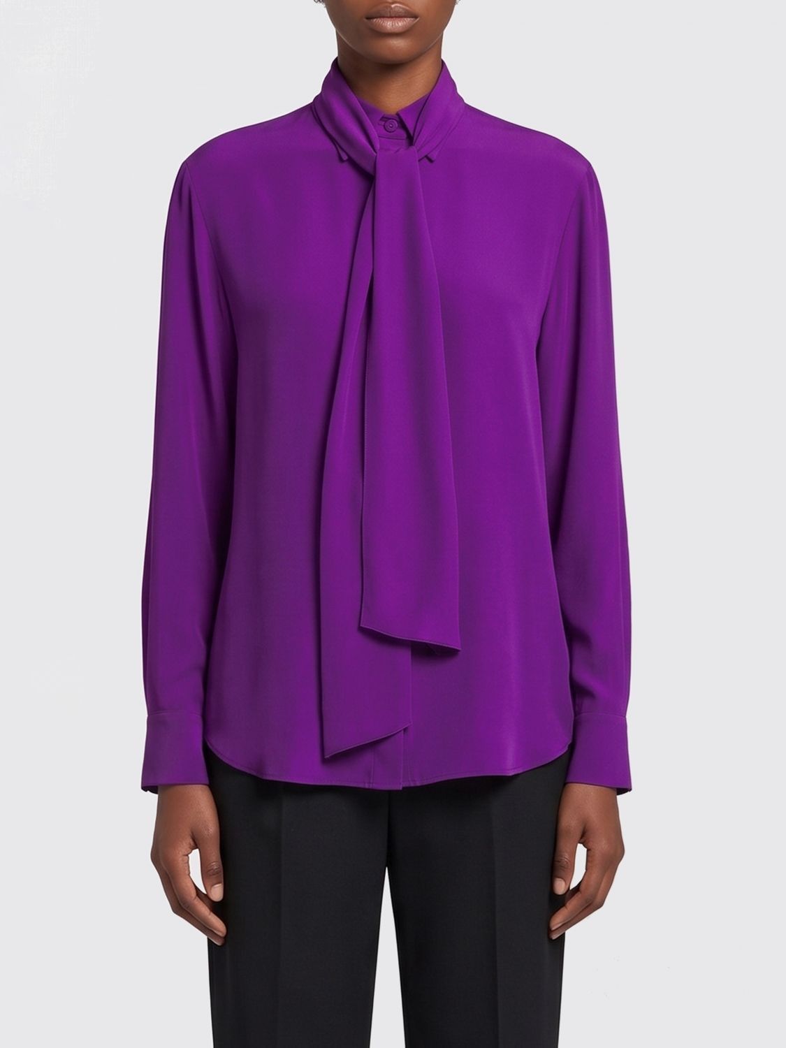 Balenciaga Balenciaga Shirt Woman Violet Size XXS / US 00 / IT 34 - 1 Thumbnail