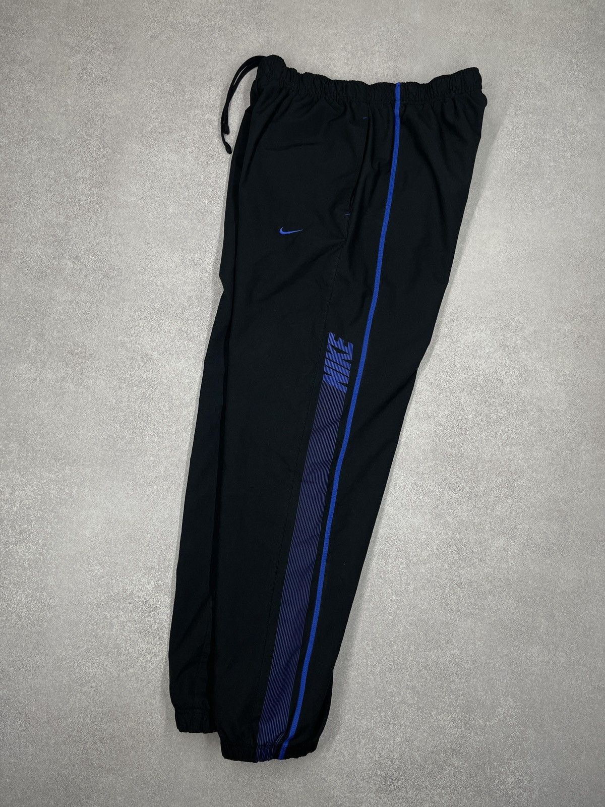 Nike Vintage Nike Nylon Sweatpants Black Double Big Logo Drill Size US 32 / EU 48 - 2 Thumbnail