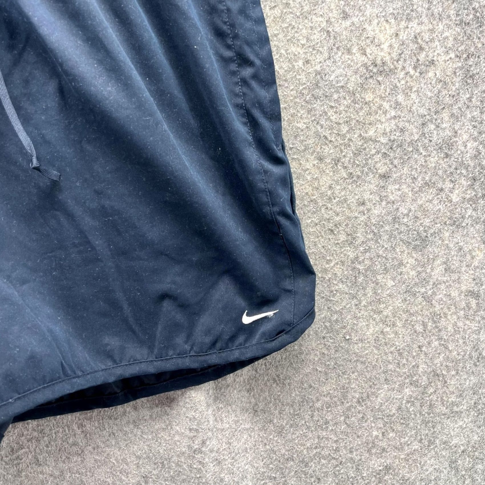 Nike Nike Shorts Women Large Blue Navy Athletic Vintage Swoosh Fleece 3 in Inseam Junior? Size 36" / US 14 / IT 50 - 4 Thumbnail