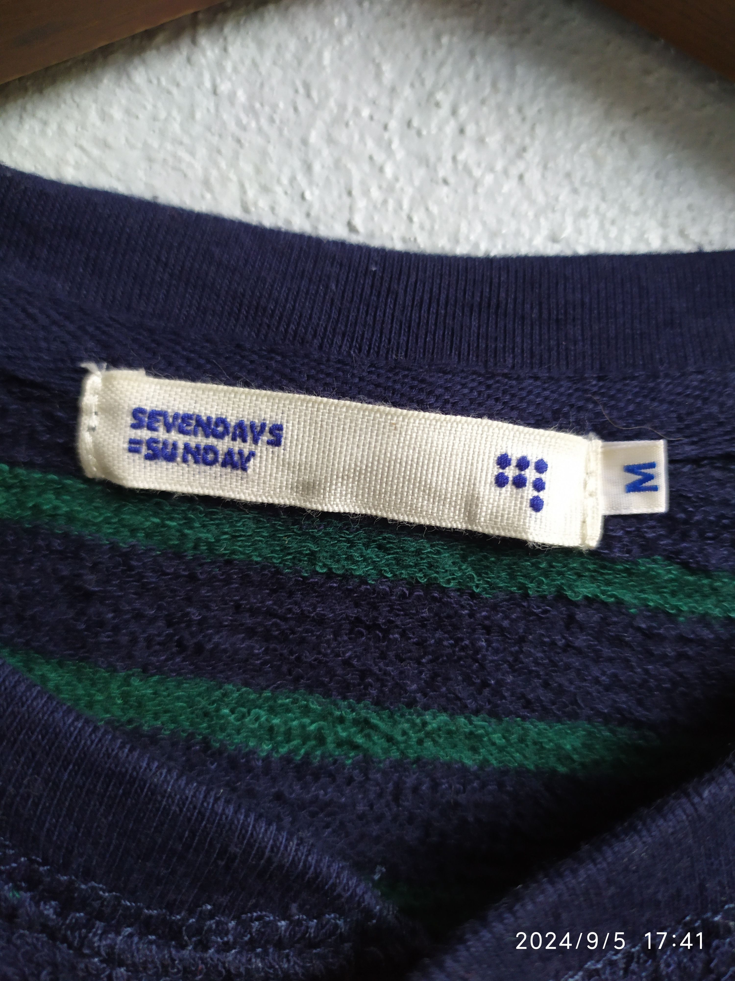 If Six Was Nine × Japanese Brand × Le Grande Bleu (L.G.B.) Japanese Sevenday Sunday Stripe Long Sleeve Ifsix Lgb Style Size US M / EU 48-50 / 2 - 5 Thumbnail