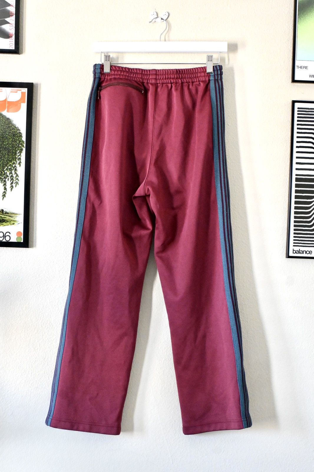 Needles Needles Maroon Track Pant Size US 29 - 2 Thumbnail