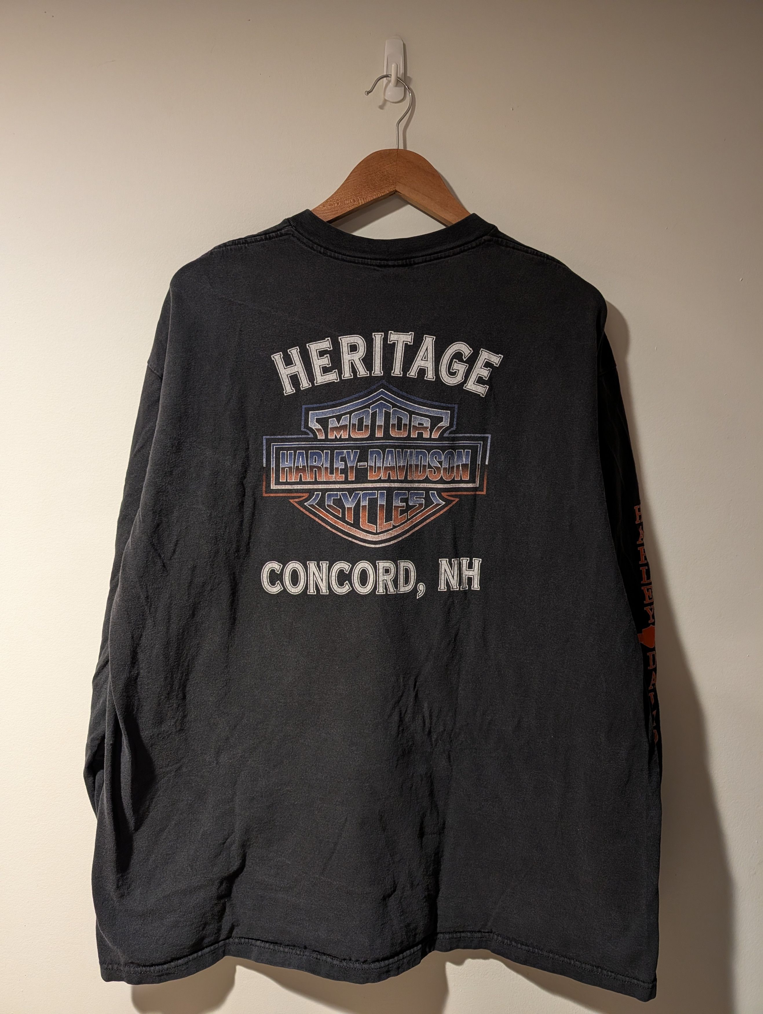 Harley Davidson Vintage 1997 Harley Davidson Motorcycle American Long-Sleeve Size US XXL / EU 58 / 5 - 7 Thumbnail