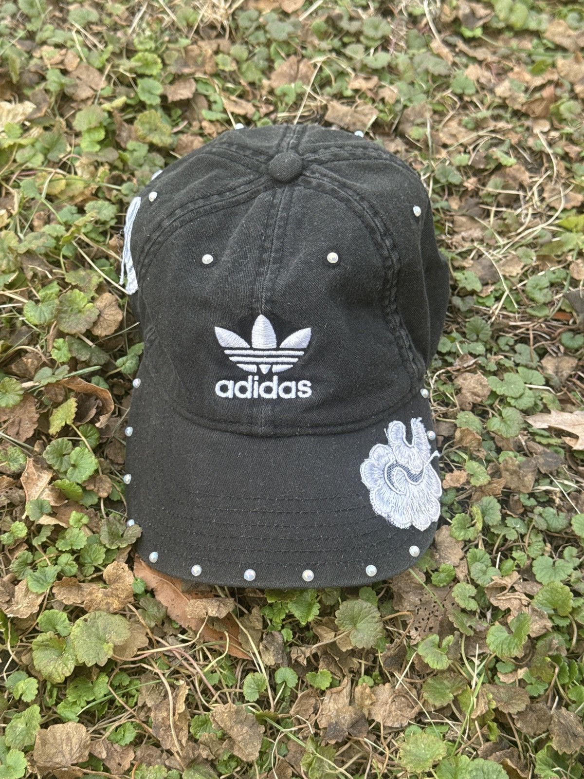 Adidas Laced Dad Hat by @kendallcustoms Size ONE SIZE - 2 Thumbnail