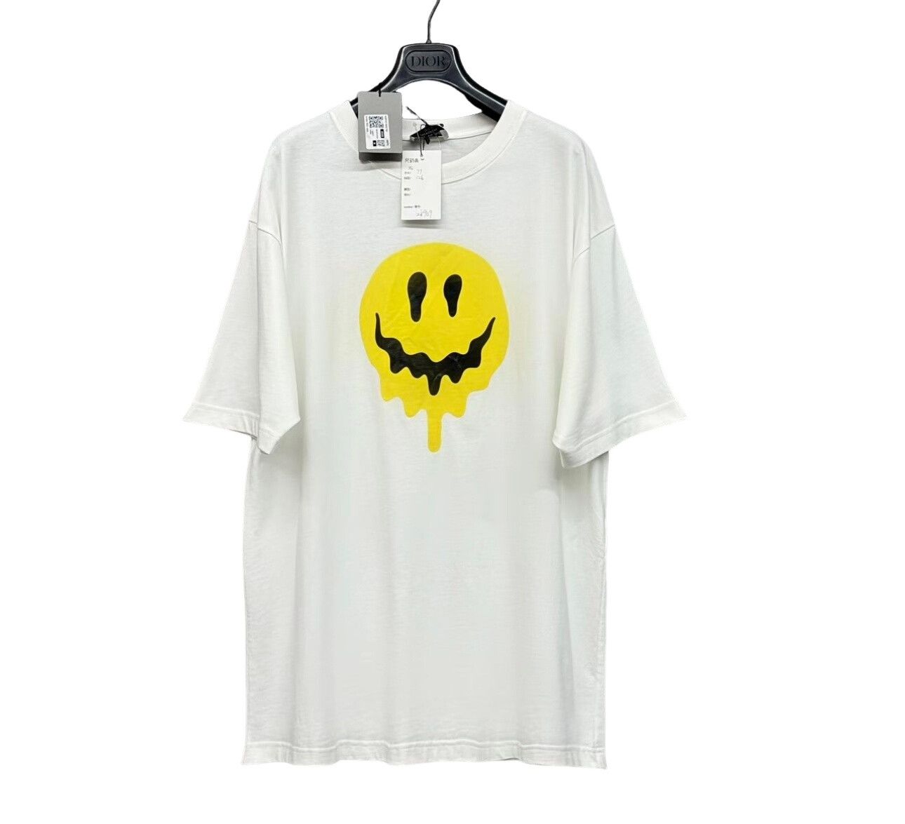 Balenciaga Balenciaga Smiley Dripping Graphic T-Shirt Size M Size US M / EU 48-50 / 2 - 1 Thumbnail