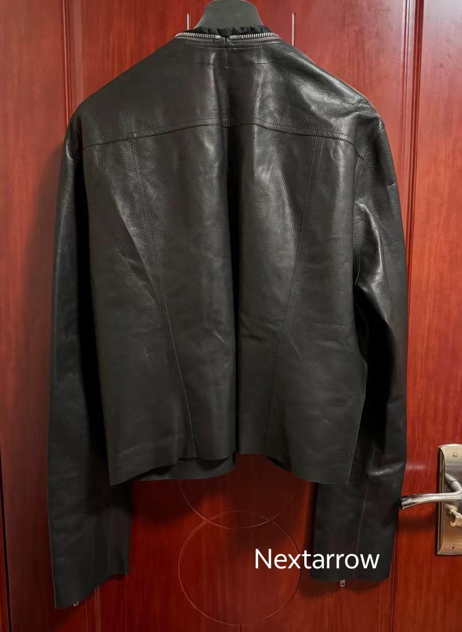 Rick Owens RICK OWENS KLAUS V-neck leather jacket 2412-Nextarrow Size US S / EU 44-46 / 1 - 2 Thumbnail